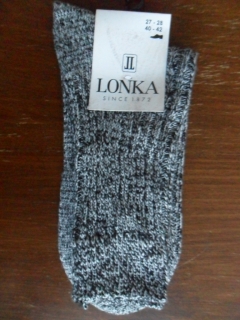 VENDA-pánské zimní ponožky LONKA středně šedé 43-45(29-30)