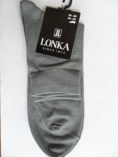 HARBUR-pánské ponožky LONKA středně šedé 41-42(27-28) 