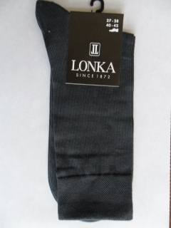 HENZERON-pánské ponožky LONKA světle šedé 43-45(29-30)