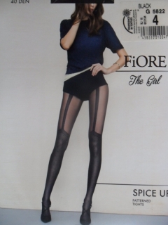 Fiore Spice up 40 den Punčochové kalhoty black-černé 5-XL