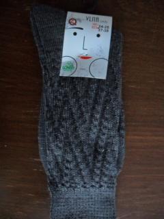 PANDY VZOR-dámské zimní ponožky LONKA tmavě šedé 37-38(24-25)