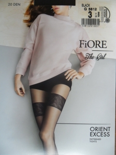 Fiore Orient excess 20 den Punčochové kalhoty černé-black 4-L