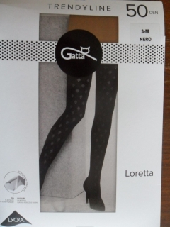 Gatta Loretta 123 50 den Punčochové kalhoty nero-černé