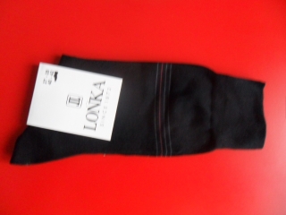 DELINLOX- pánské ponožky LONKA černé 41-42(27-28)