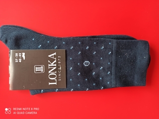 DEOLIFIL-pánské ponožky LONKA tmavě modré 47-48 (31-32) 