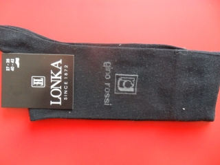 DEGINO-pánské ponožky LONKA černé  41-42 (27-28) 