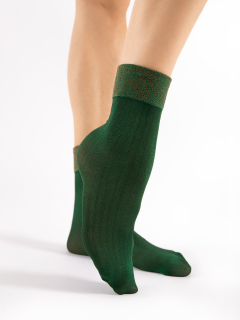 Fiore Gilt 40 den G1162 Ponožky dark green-zelené uni
