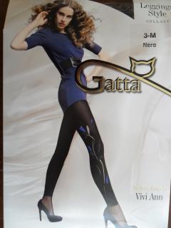 VIVI ANN 02 40den-punčochové kalhoty  Gatta nero-černé