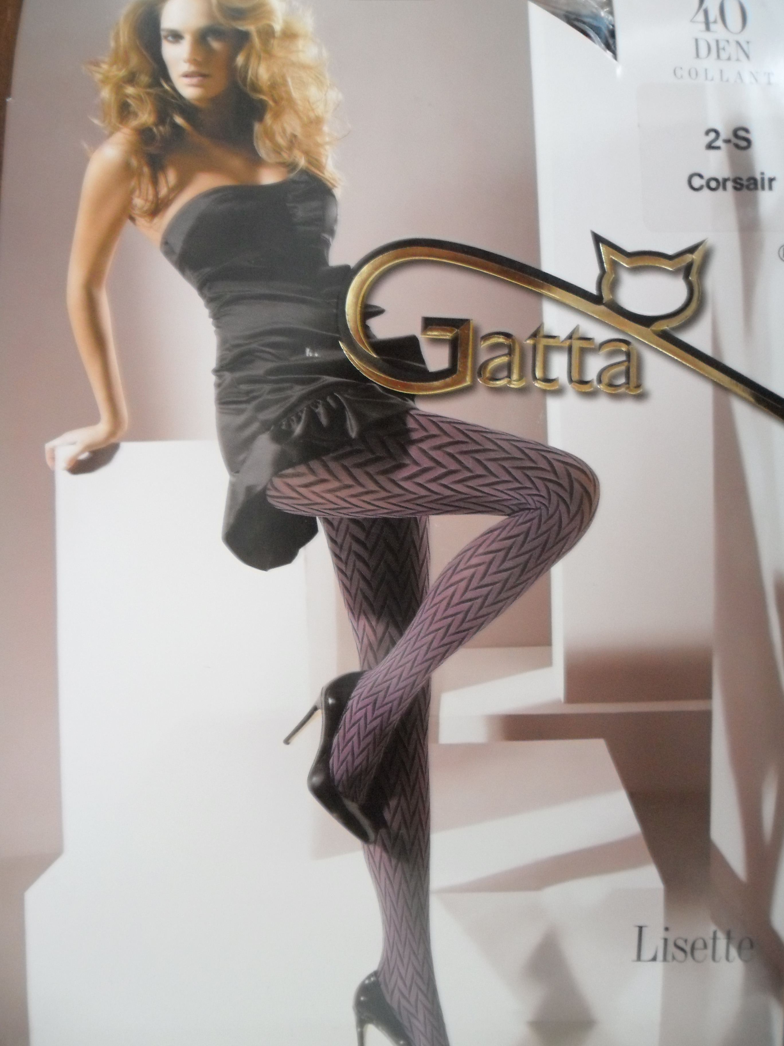 LISETTE 04 40den-punčochové kalhoty Gatta corsair-modré 2-S