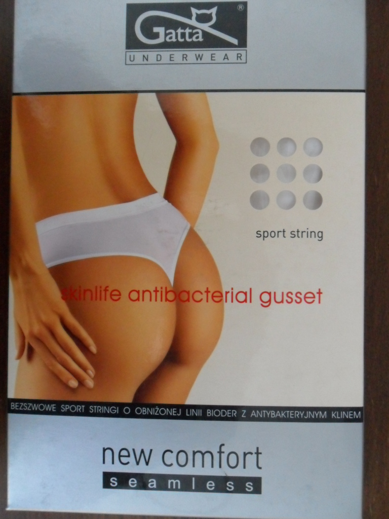 SPORT STRING-kalhotky GATTA white-bílé S/M