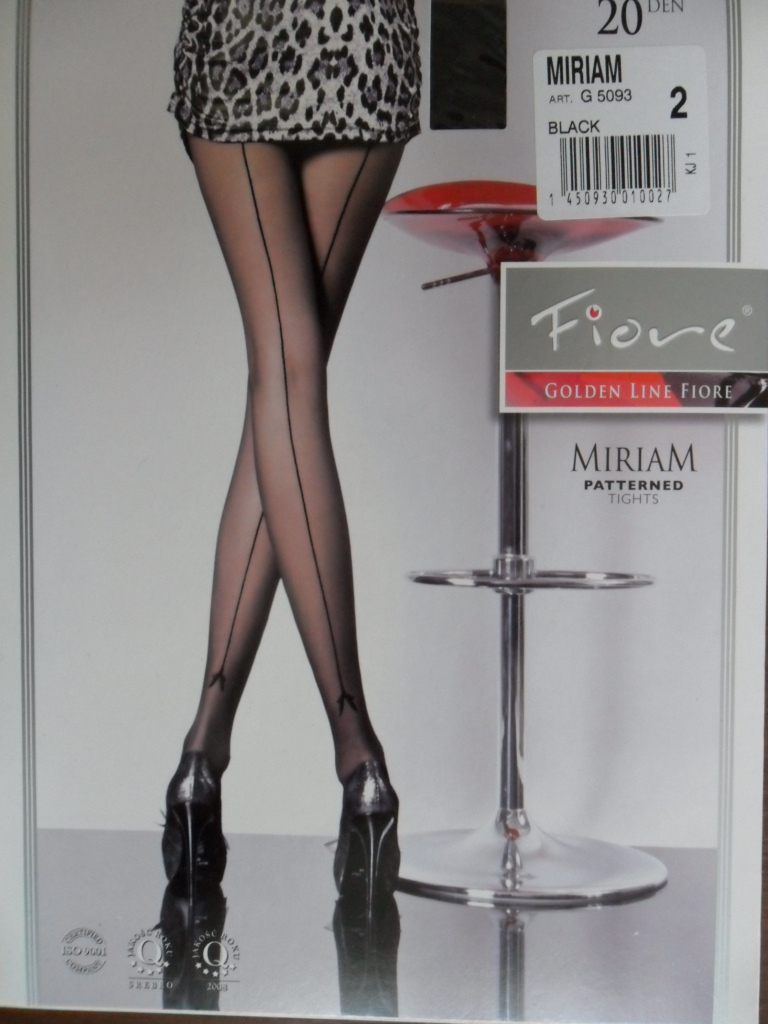MIRIAM 20den-punčochové kalhoty FIORE black-černé