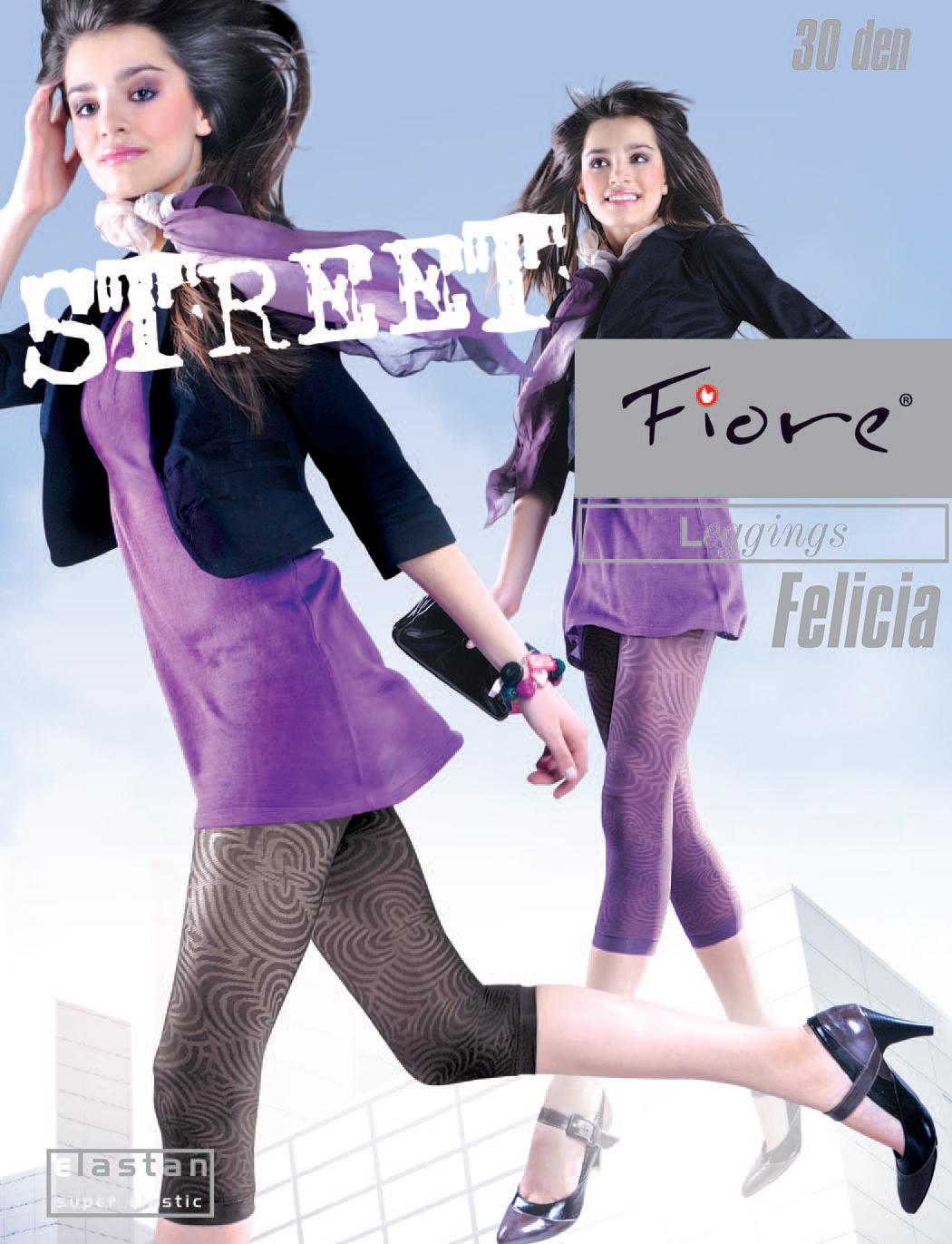 FELICIA 30den-leginy Fiore dark lilac