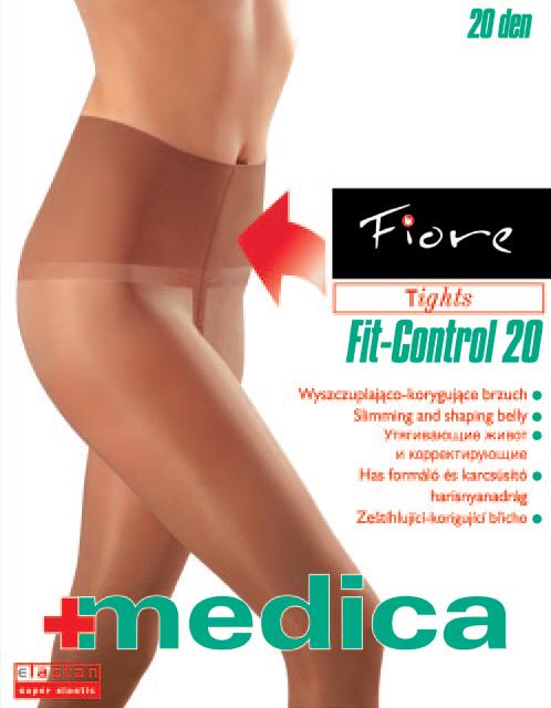 FIT CONTROL 20den-punčochové kalhoty Fiore natural-tělové 2-S