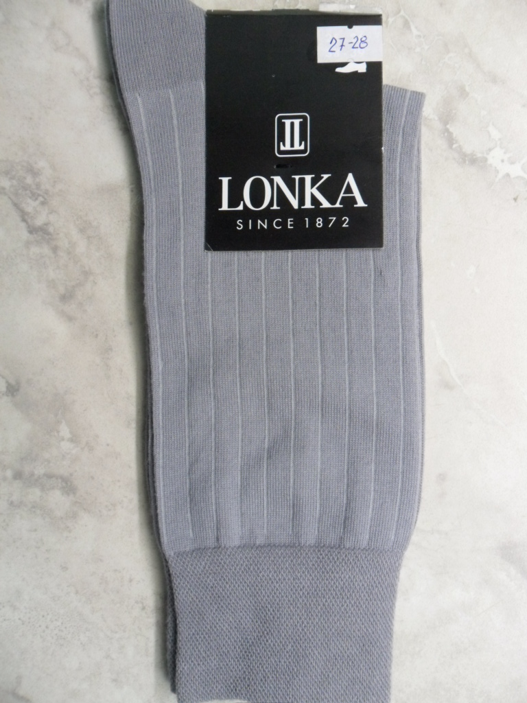 DAMICBISOKS- pánské ponožky LONKA světle šedé 43-45 (29-30) 