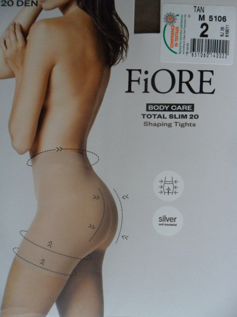 TOTAL SLIM 20den SILVER-punčochové kalhoty Fiore grafit 2-S