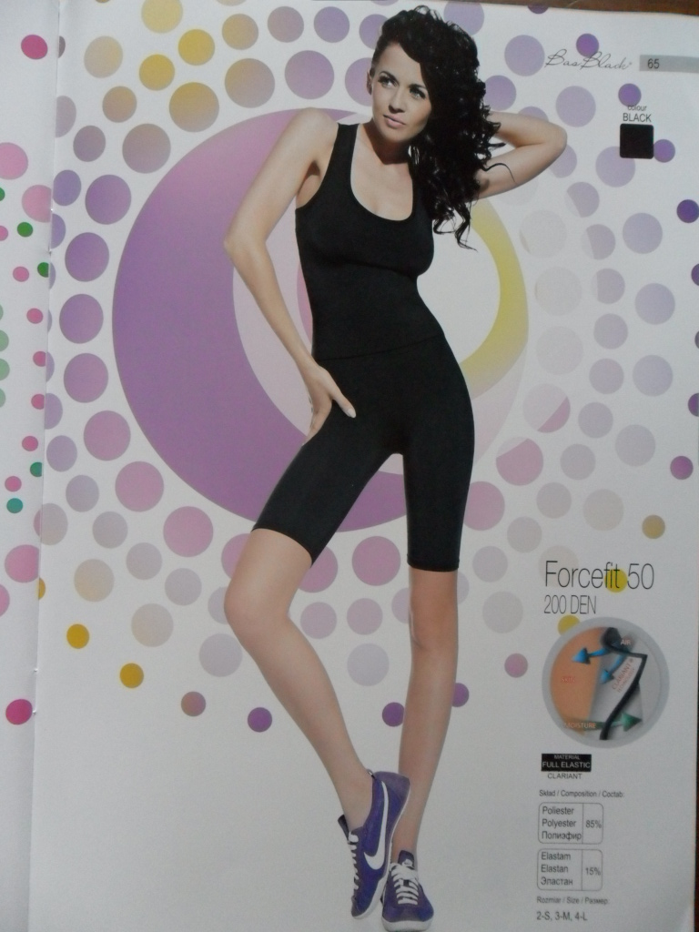 Bas Bleu Forcefit 50 200 den Leginy black-černé 3-M