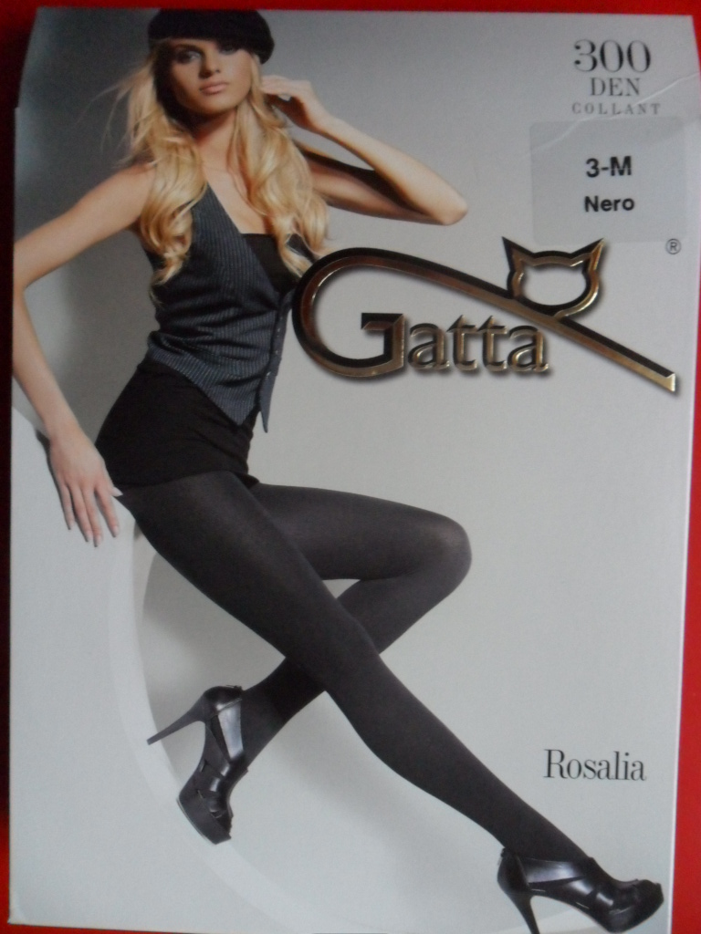 Gatta Rosalia 300 den Punčochové kalhoty  nero - černé