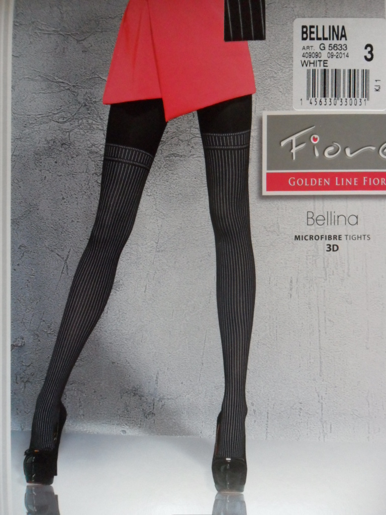 BELLINA 40den-punčochové kalhoty Fiore black-černé