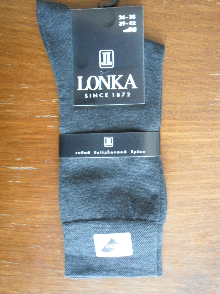 Lonka pánské ponožky Dedalvel antracit 39-42(26-28)