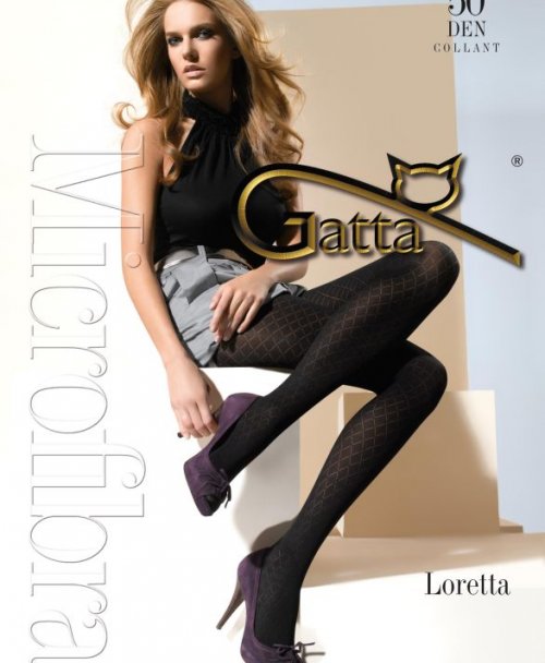 Gatta Loretta 57 50 den Punčochové kalhoty corsair-modré 2-S