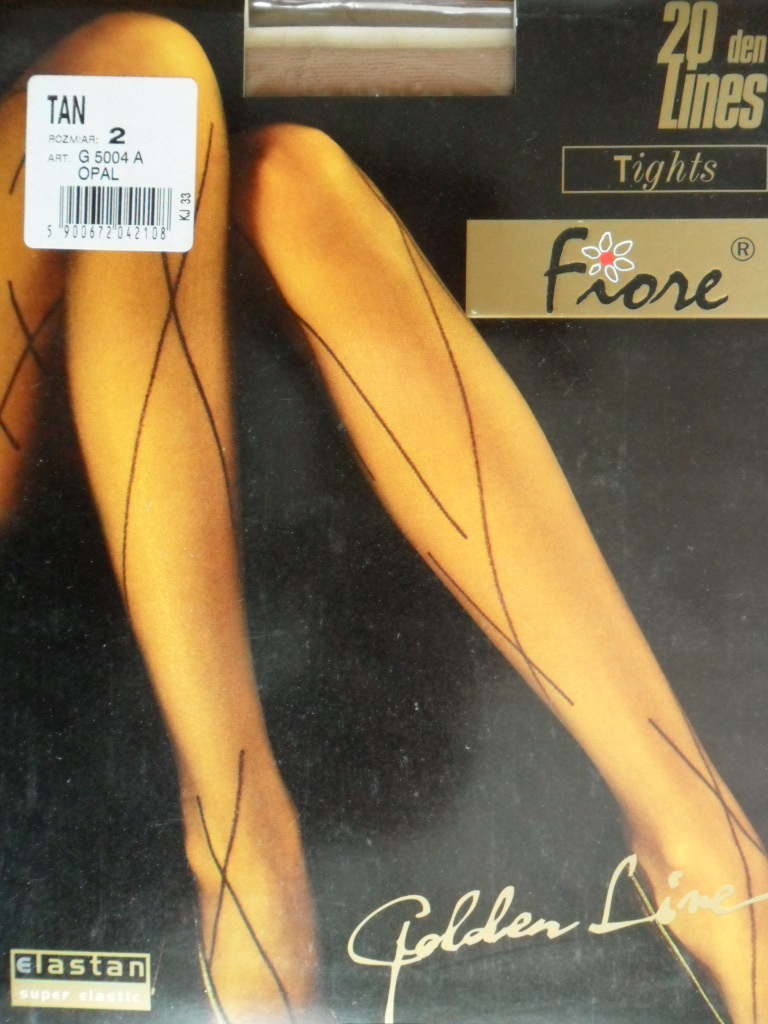 LINES 20den-punčochové kalhoty FIORE tan-středně hnědé 2-S