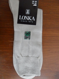 HABINEK-pánské ponožky LONKA bílé 41-42(27-28)