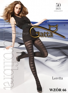 Gatta Loretta 66 50 den Punčochové kalhoty nero-černé 2-S