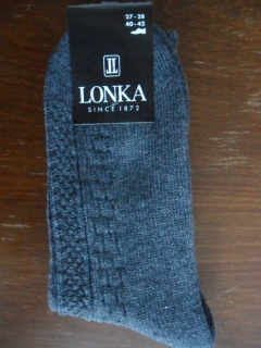 Lonka pánské zimní ponožky Podrava tmavě šedé 41-42(27-28)