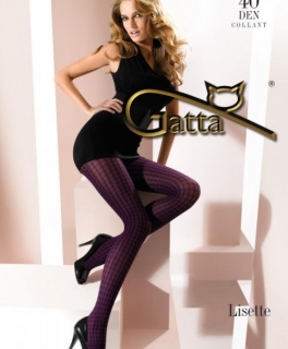 LISETTE 03 40den-punčochové kalhoty Gatta ribes viola-fialové