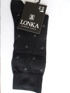 P9UWIL-pánské ponožky LONKA černé 41-42(27-28)
