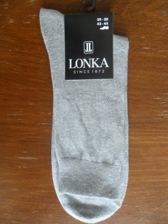 DOREL-pánské ponožky LONKA světlešedé 47-48(31-32)
