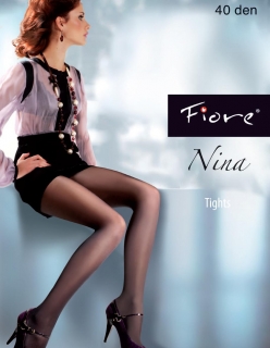 Fiore Nina 40 den Punčochové kalhoty tan-středně hnědé