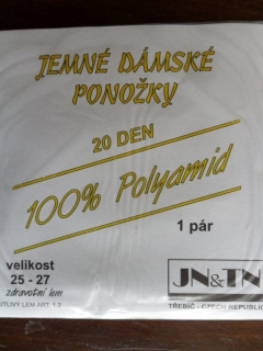 PONOŽKY 1.2-20den ponožky JN-TN1003-středně hnědé uni