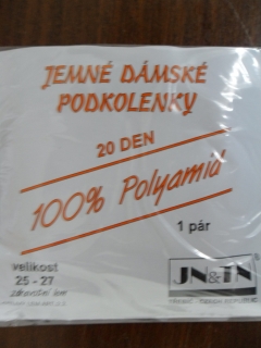 PODKOLENKY 2.2 20den, JN-TN 1152-šedé uni