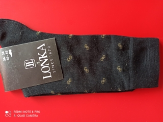 DARTAN- pánské ponožky LONKA černé 43-45 (29-30) 