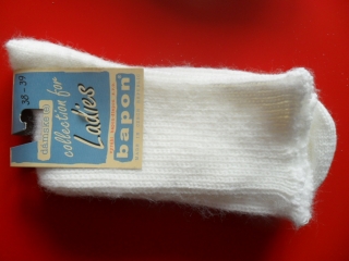PAVEL-dámské zimní ponožky BAPON-ŠTEPON bílá 38-39