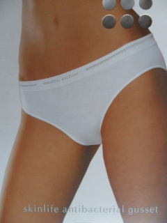 BIKINY GA ACTIVE-kalhotky Gatta white-bílé L