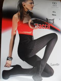 LUCETTE 02 60den-punčochové kalhoty Gatta nero-černé