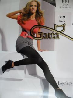 Gatta Leggins 100den Leginy grafit-tmavě šedé XL