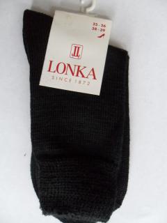 MANDY-dámské zimní ponožky LONKA černé 38-39  (25-26)