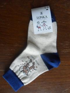 EMIR-dětské ponožky LONKA béžové 26-29(17-19)