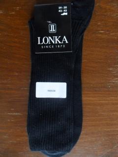 HAREN-pánské ponožky LONKA černé 43-45(29-30)