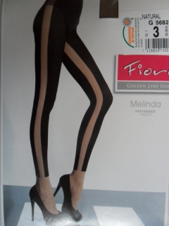 MELINDA 40den-punčochové kalhoty Fiore natural 2-S