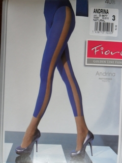 ANDRINA 40den-punčochové kalhoty Fiore natural-tělové 2-S