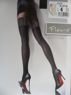 EDESSA 40den-punčochové kalhoty Fiore black-černé