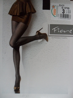 CAYENNA 40den-punčochové kalhoty Fiore black-černé 3-M