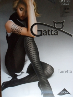 Gatta Loretta 101 50 den Punčochové kalhoty nero-černé 3-M
