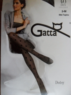 DOTSY 05 40den-punčochové kalhoty Gatta melange topino-šedé 2-S