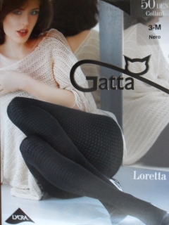 Gatta Loretta 105 50 den Punčochové kalhoty nero-černé 2-S