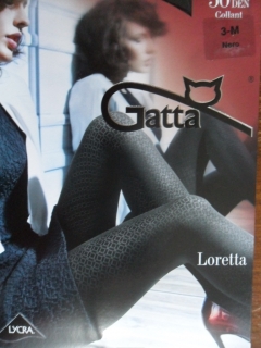 Gatta Loretta 107 50 den Punčochové kalhoty nero-černé